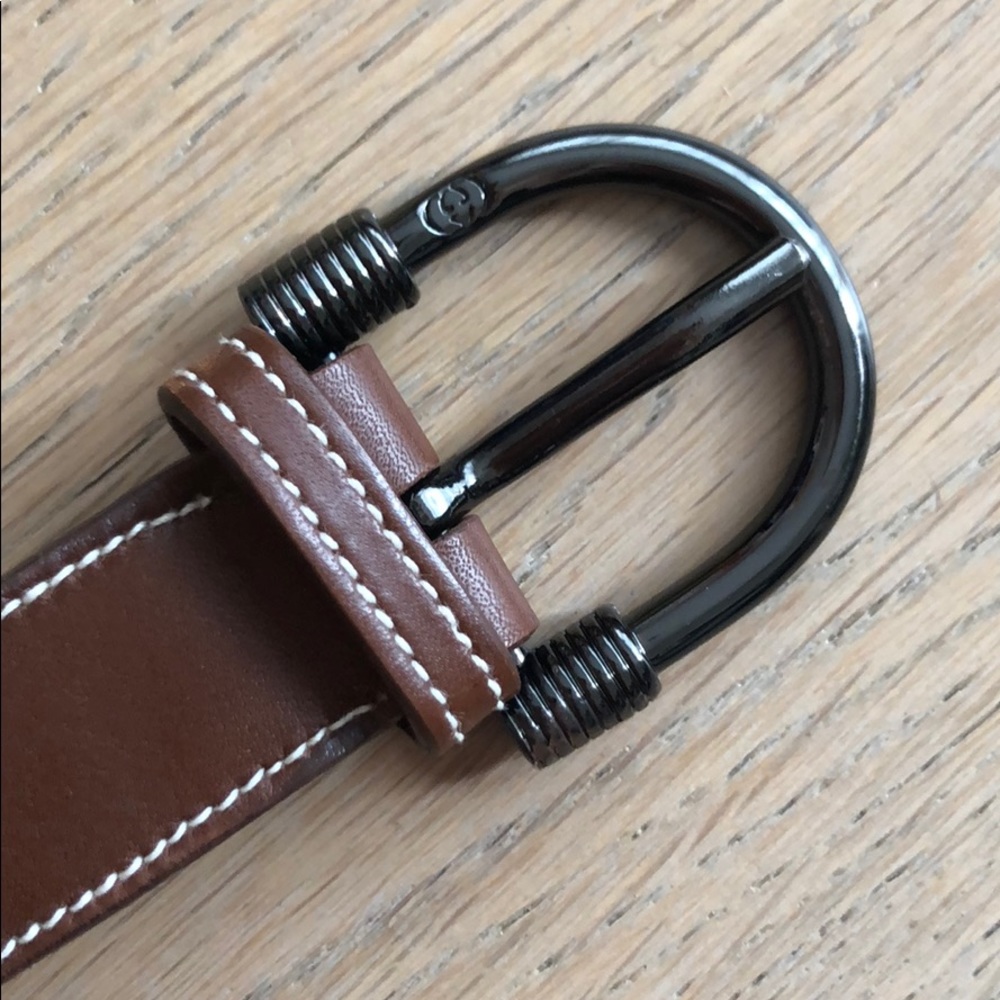 Authentic Gucci brown leather belt - Picture 2 of 5
